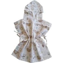 Babylifehome %100 Pamuk Müslin Kumaştan Bebek Panço