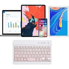 CoverCenter Aksesuar Dünyası Ipad 7.nesil 8.nesil 9.nesil 10.2 Uyumlu Bluetooth Özellikli Kalem Bölmeli Klavyeli Tablet Kılıfı