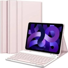 CoverCenter Aksesuar Dünyası Ipad 7.nesil 8.nesil 9.nesil 10.2 Uyumlu Bluetooth Özellikli Kalem Bölmeli Klavyeli Tablet Kılıfı