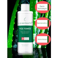 Luminate Yüz Tonik Salisilik Asit Aha+Bha Aloe Vera Aydınlatıcı Yüz Temizleme Toniği 200 ml