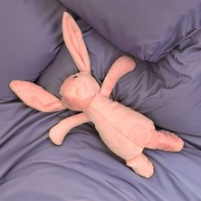 Tüylü Tavşan Peluş 37CM Pembe