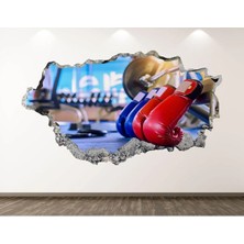 Kt Grup Spor Salonu Eldivenleri Full Hd Baskı 3D Modern Duvar Sticker