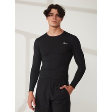 Reebok Bisiklet Yaka Siyah Erkek Sweatshırt FP9105 Wor Compr Lo Sleeve Solıd