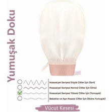 Silky Glows Koza İpek Kese Banyo Lifi ve Süngeri Vücut Peelingi Hamam Kesesi Silky Glows