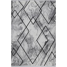 Almoss Halı Aspendos Modern 4388B Gri-Siyah Akrilik Maikna Halısı