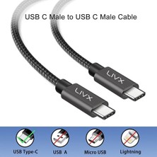 Livx Rapid 20W Usb-C Mini Pd Hızlı Şarj Cihazı Güç Adaptörü ve 50 cm Hızlı Şarj ve Data Kablosu