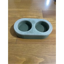 Momo Su Yeşili 2’li Beton Mumluk Şamdanlık