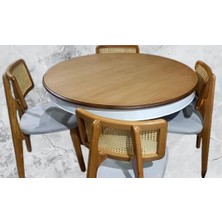 Bengi Ticaret Masa 90182 Sandaly Tk 90182 Ihlamur Baba Ayak MDF Tabla 120 Beyaz Ceviz El yapım