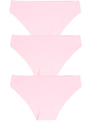 Parlingerie  Lazer Kesim Külot 3lü Set Pembe