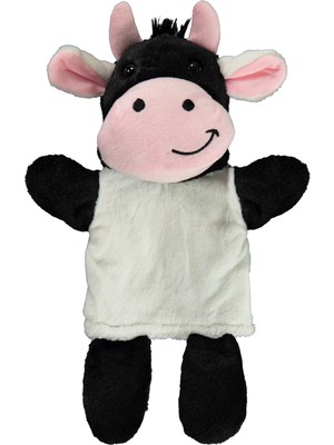 Halley Oyuncak El Kuklası Inek Siyah