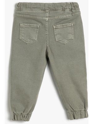 Koton Jogger Pantolon Cepli Beli Bağlamalı Pamuklu