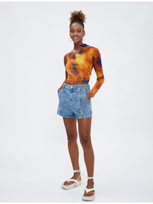 Koton Şahika Ercümen XKoton - Mini Metal Aksesuarlı Kot Şort