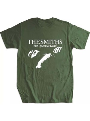 Köstebek The Smiths Kadın Yeşil T-Shirt Kısa Kol Grafik Desenli Trend Stil