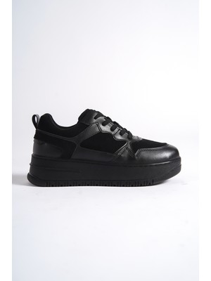 Mubiano MBNK160-SS Kadın Kalın Taban Siyah/siyah Sneaker & Spor Ayakkabı