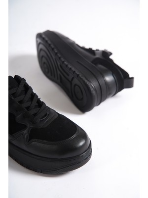 Mubiano MBNK160-SS Kadın Kalın Taban Siyah/siyah Sneaker & Spor Ayakkabı