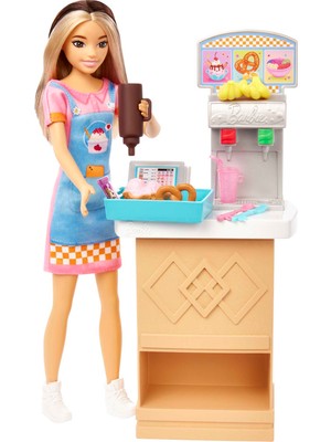 Barbie Bebekler, Skipper™ Bebek ve Renk Değiştirme Özelliği ve Aksesuarlarıyla Atıştırmalık Standı Oyun Seti,