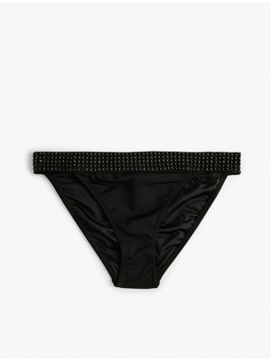 Koton Bikini Altı Nakışlı Normal Bel Mat Kumaş