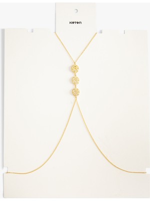 Koton Vücut Zinciri Madalyon Charm Detaylı