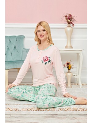 Royaleks Bayan Uzun Kollu Pijama Takımı Model No 7595