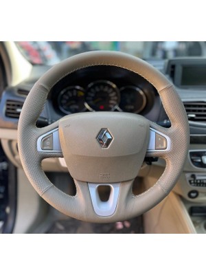 İmza Renault Megane 3 Araca Özel Direksiyon Kılıfı (Airbeg Kapağındaki Renk Birebirdir)