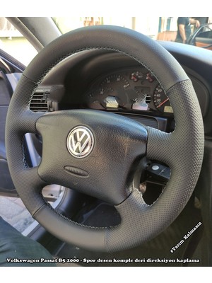 İmza Volkswagen Passat B5 Araca Özel Direksiyon Kılıfı (Noktalı Mat)