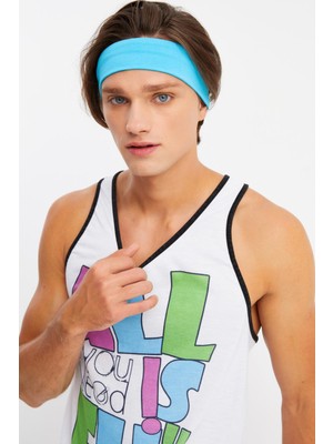 Butikgiz Aqua Erkek Pamuklu Penye, Kaymaz, Terletmez, Ultra Hafif, Spor Saç Bandı Bandana