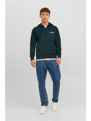 Jack & Jones Jorvesterbro Sweat Zıp Ho Mavi Erkek Sweatshirt