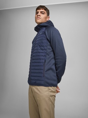 Jack & Jones Kapüşonlu Lacivert Erkek Mont 12182242