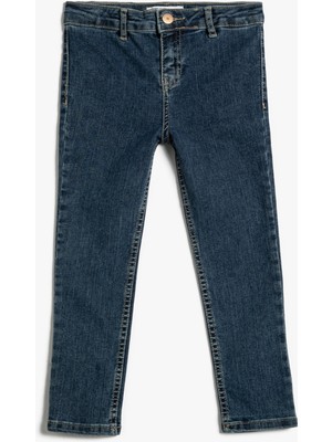 Koton Kot Pantolon Dar Paça Pamuklu Modal Kumaş Karışımlı - Skinny Jean