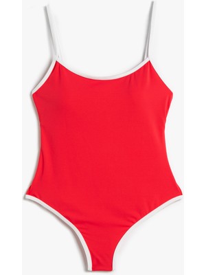 Koton İnce Askılı Mayo Biye Detaylı Kaplı