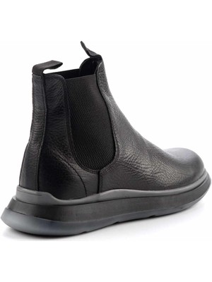 Bambi Siyah Floter Leather Erkek Bot & Bootie E02381305840