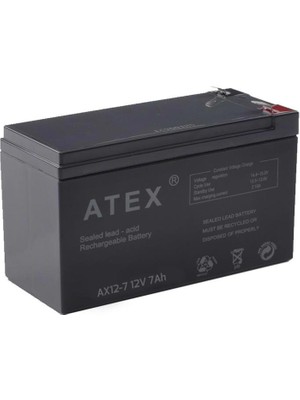 Akü 12V 7A (15X6.5X9.5CM) Atex