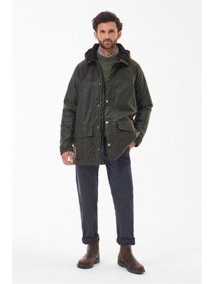 Barbour Ollerton Yağlı Ceket OL99 Archive Olive