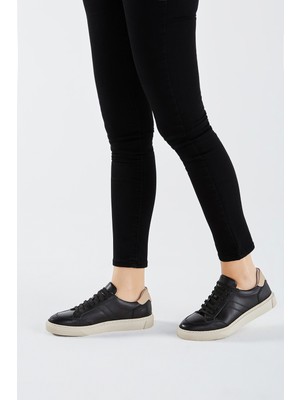 Valmenti Cinzia Kadın Siyahnude Hakiki Deri Sneakers & Spor Ayakkabı 957 39683 Bn Ayk Y23