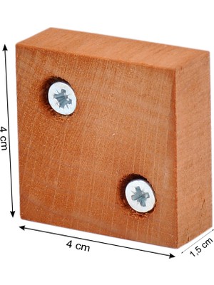 X-Perk Masa Sandalye Mobilya Koltuk Ayak Yükseltici Ağaç Takoz 6'lı Boy 15 mm En 4x4  cm