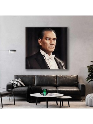 SML Tablo Karizmatik Mustafa Kemal Atatürk Yapay Zeka Günümüzdeki Hali Kanvas Tablo