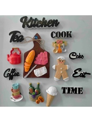 Mini Hobi Ev Magnet Seti , Mutfak Süsü , Dekoratif Aksesuar , Buzdolabı Süsü
