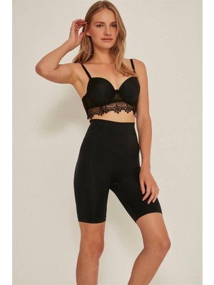 Emay Siyah Soft Uzun Paça Boxer