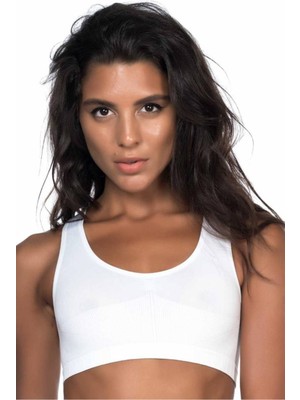 Emay Beyaz Dikişsiz Toparlayıcı Büstiyer