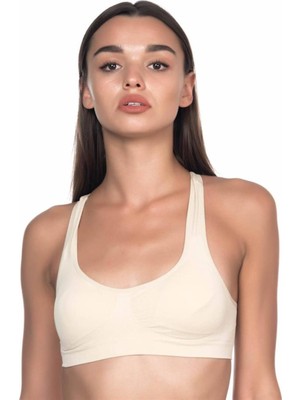Emay Ten Dikişsiz Pedli Sporcu Toparlayıcı Sütyen