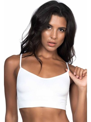 Emay Beyaz Soft Ip Askı Büstiyer