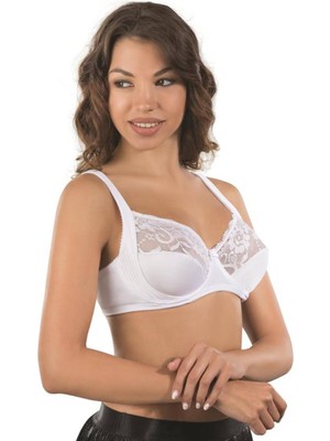 Emay Beyaz Balenli Toparlayıcı Sütyen