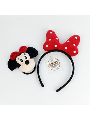 Woodycord Mickey Mouse Çocuk Toka ve Taç Seti