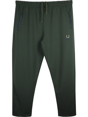 Maruf Shop Erkek Büyük Beden Yeşil Eşofman Altı %74 Pamuk 2 Iplik Rahat Kullanım