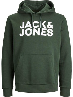 Jack & Jones Jjecorp Logo Sweat Hood Noos Yeşil