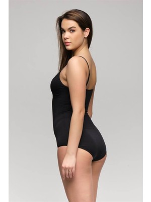Emay Siyah Soft Pedli Çıtçıtlı Body