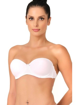 Emay Beyaz Şeffaf Askılı Sütyen