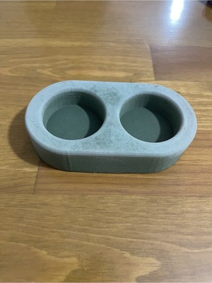 Momo Su Yeşili 2’li Beton Mumluk Şamdanlık