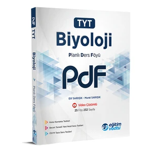 Eğitim Vadisi Yayınları TYT PDF Biyoloji