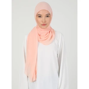 Hijablı Şifon Şal - Yavruağzı - Ecardin